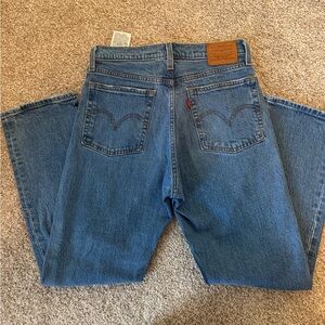 Levi's Flare Wide Leg Blue Jeans